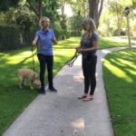 Jennifer speaking with client during lesson